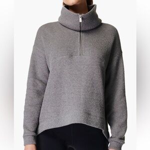 NWOT Sweaty Betty Restful Boucle Half Zip Pullover